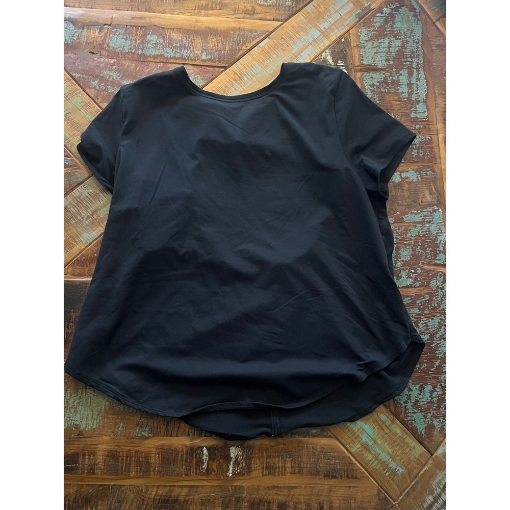 Womens Under Armor Black Open Back Sports Athletic Top Size XL‎